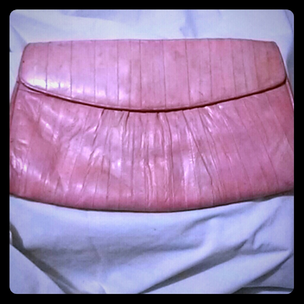 Beautiful Pink Eel Skin Purse